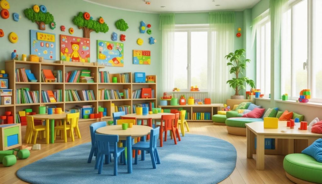 bright daycare room 
